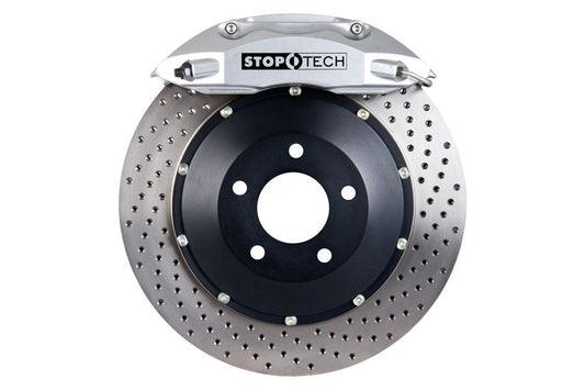 Stoptech ST-40 Big Brake Kit Rear 328mm Silver Drilled Rotors - 2004 Subaru STI