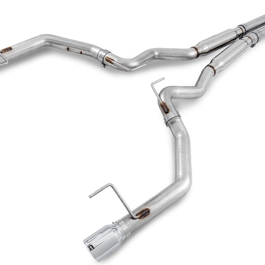AWE Track Edition Cat-Back Exhaust (Chrome Silver Tips) - 2015-2017 Ford Mustang GT Fastback