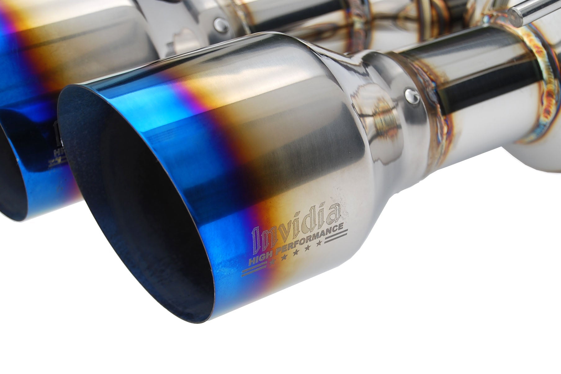 Invidia Gemini Cat Back Exhaust w/ Titanium Burnt Tips - 2017-2019 Honda Civic SI Coupe