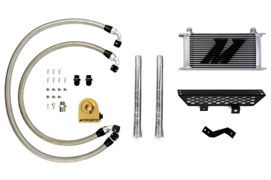 Mishimoto Oil Cooler Kit Silver Thermostatic - 2013-2018 Ford Focus ST