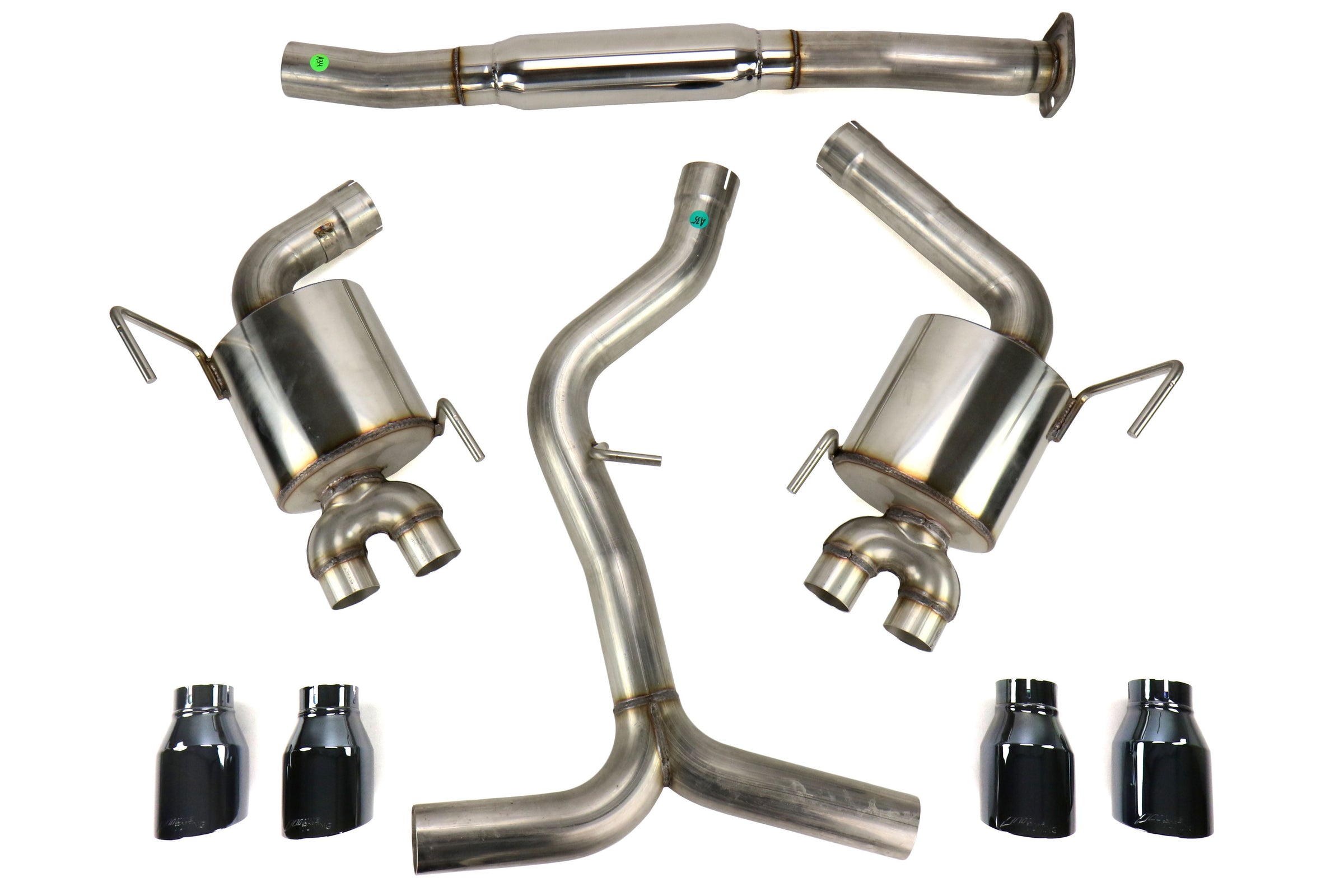 AWE Touring Edition Cat-Back Exhaust (Diamond Black Tips) - 2015-2021 Subaru WRX