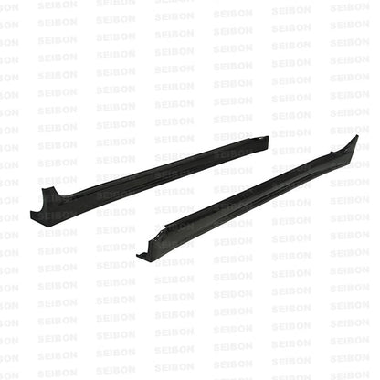 Seibon Carbon Fiber VR Style Side Skirts - 2008-2015 Mitsubishi Evo X