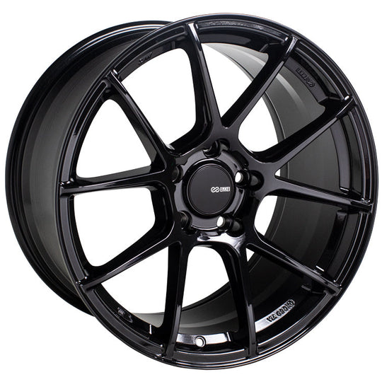 Enkei TS-V Gloss Black 18x8 +45 5x112 (Single Wheel) - 2020-2024 Toyota GR Supra