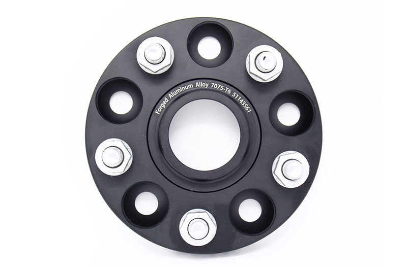 Torque Solution Forged Aluminum Wheel Spacer 5x114.3 20mm Black Pair - 2005-2021 Subaru STI / 2015-2021 WRX / 2019-2024 Forester / 2014-2024 Outback