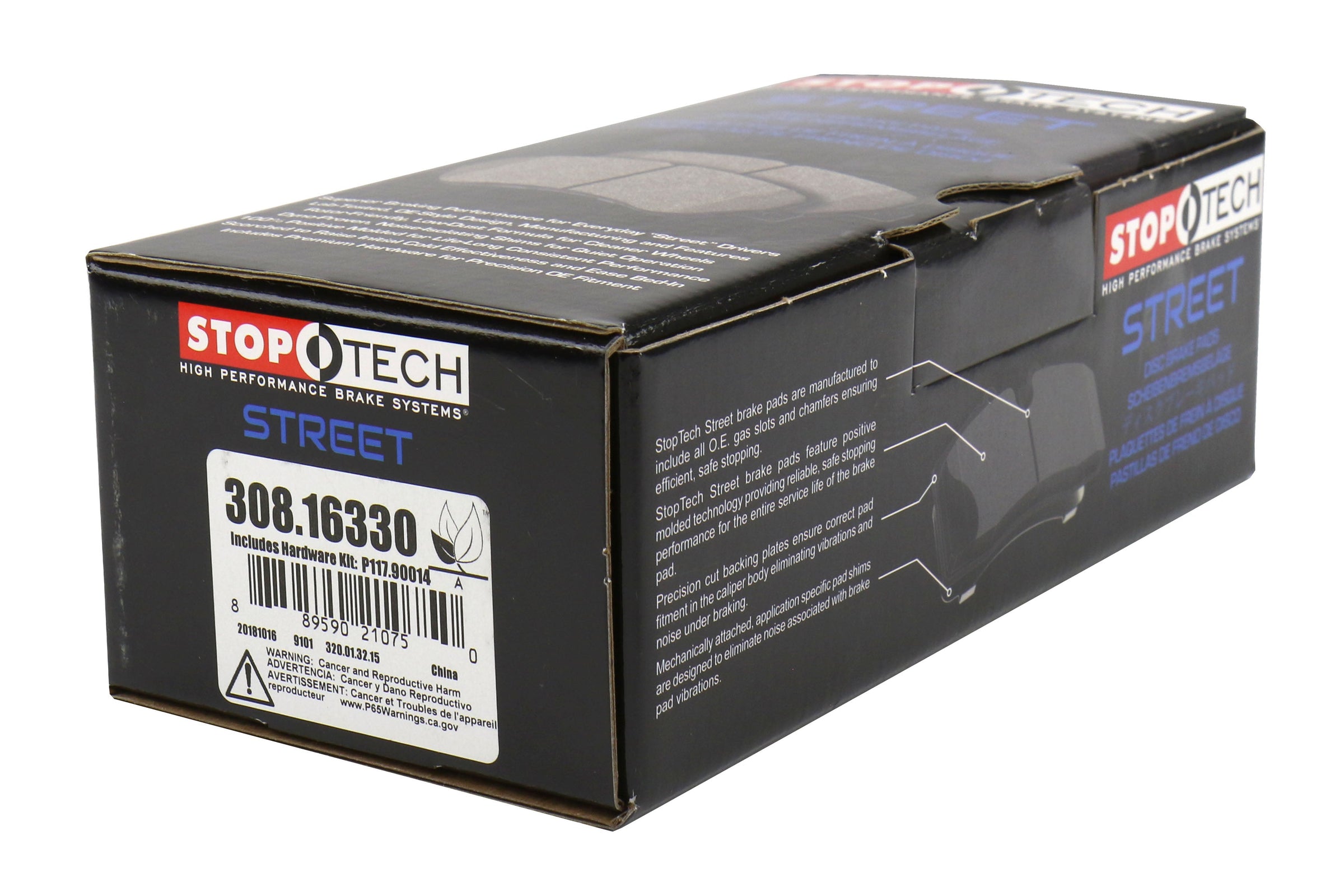 Stoptech Street Brake Pad Front - Volkswagen Models (inc. 2015-2019 GTI PP / 2016-2019 Golf R)