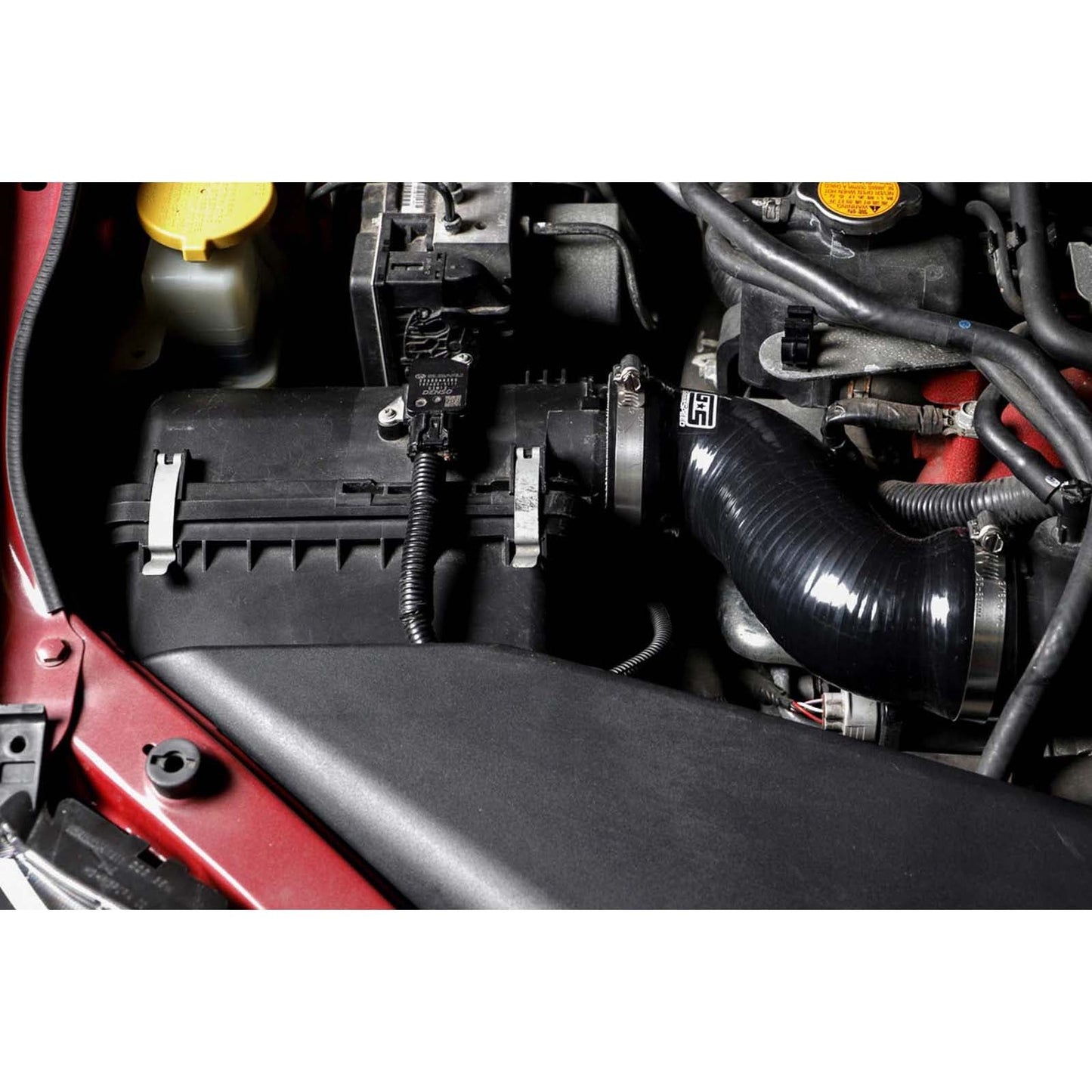 GrimmSpeed Post MAF Hose Kit Black w/ OEM Sound Generator Tube Delete - 2008-2014 Subaru WRX / STI / 2018-2021 STI