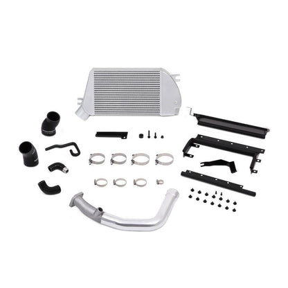 Mishimoto Top Mount Intercooler Kit Silver w/ Polished Charge Pipe - 2015-2021 Subaru WRX