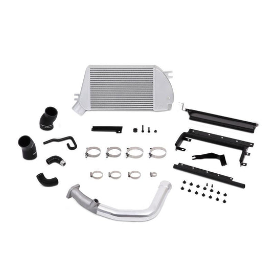 Mishimoto Top Mount Intercooler Kit Silver w/ Polished Charge Pipe - 2015-2021 Subaru WRX