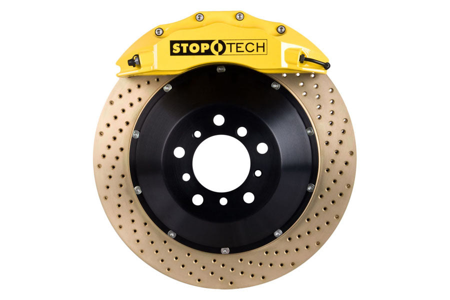 Stoptech ST-60 Big Brake Kit Front 355mm Yellow Zinc Drilled Rotors - 2003-2006 Mitsubishi Evo 8/9