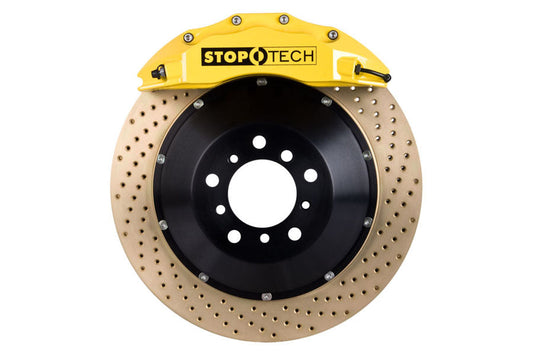 Stoptech ST-60 Big Brake Kit Front 355mm Yellow Zinc Drilled Rotors - 2003-2006 Mitsubishi Evo 8/9