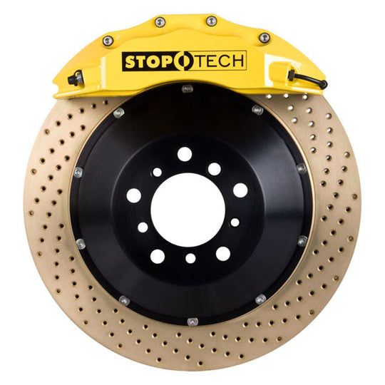 Stoptech ST-60 Big Brake Kit Front 355mm Yellow Zinc Drilled Rotors - 2003-2006 Mitsubishi Evo 8/9