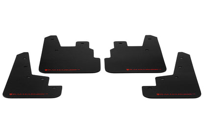 Rally Armor UR Mudflaps Black Urethane Red Logo - 2014-2018 Subaru Forester