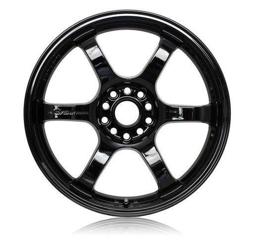 Rays Gram Lights 57DR Glossy Black 18x9.5 +38mm 5x100 (Single Wheel) - 2013-2024 Subaru BRZ / Scion FR-S / Toyota GR86 / 2014-2018 Subaru Forester