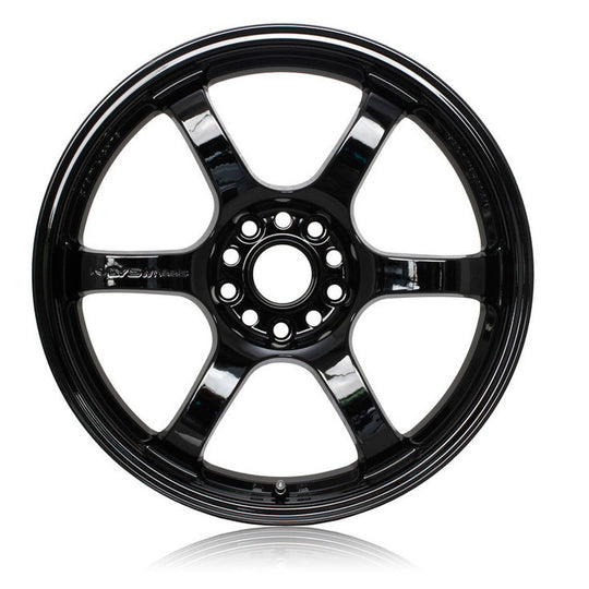 Rays Gram Lights 57DR Glossy Black 18x9.5 +38mm 5x100 (Single Wheel) - 2013-2024 Subaru BRZ / Scion FR-S / Toyota GR86 / 2014-2018 Subaru Forester