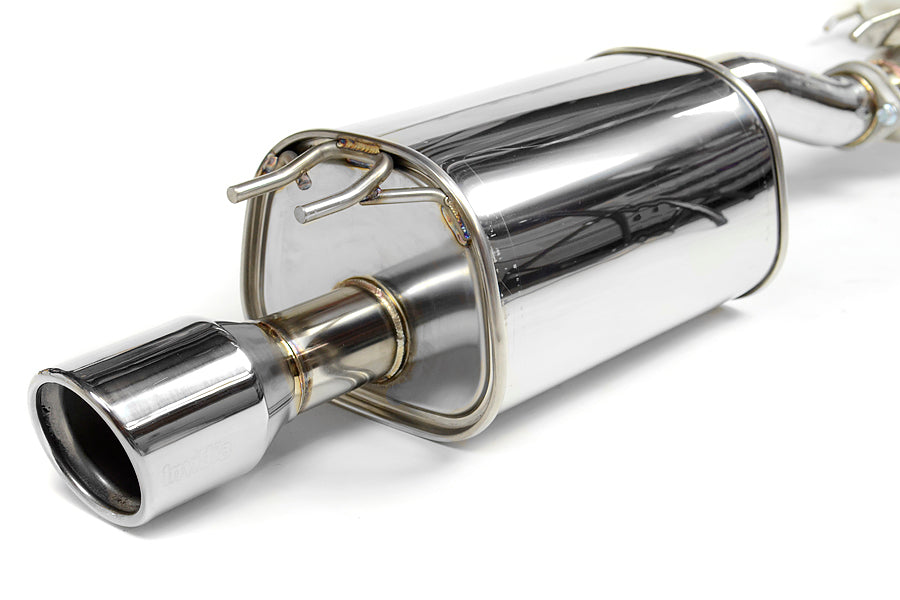 Invidia Q300 Single Exit Cat Back Exhaust - Stainless Steel Tip - 2006-2011 Honda Civic Si Sedan