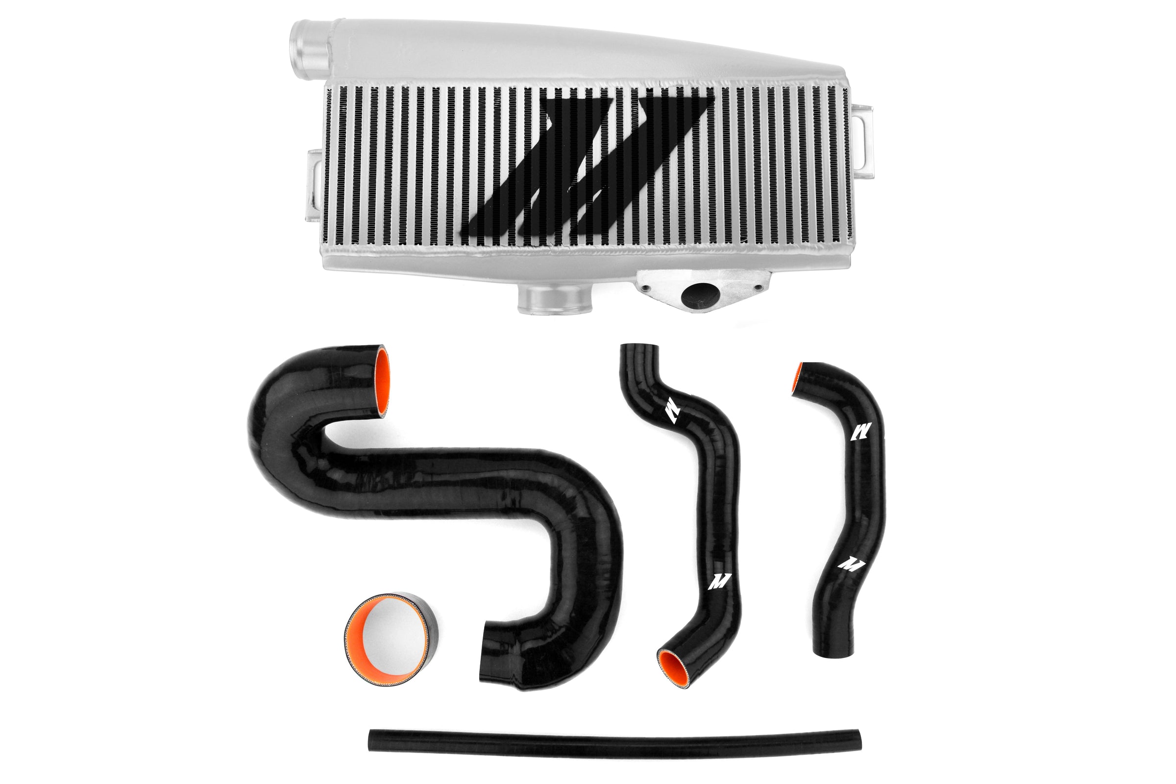 Mishimoto Silver Top Mount Intercooler w/ Black Hoses - 2002-2007 Subaru WRX / 2004-2007 STI