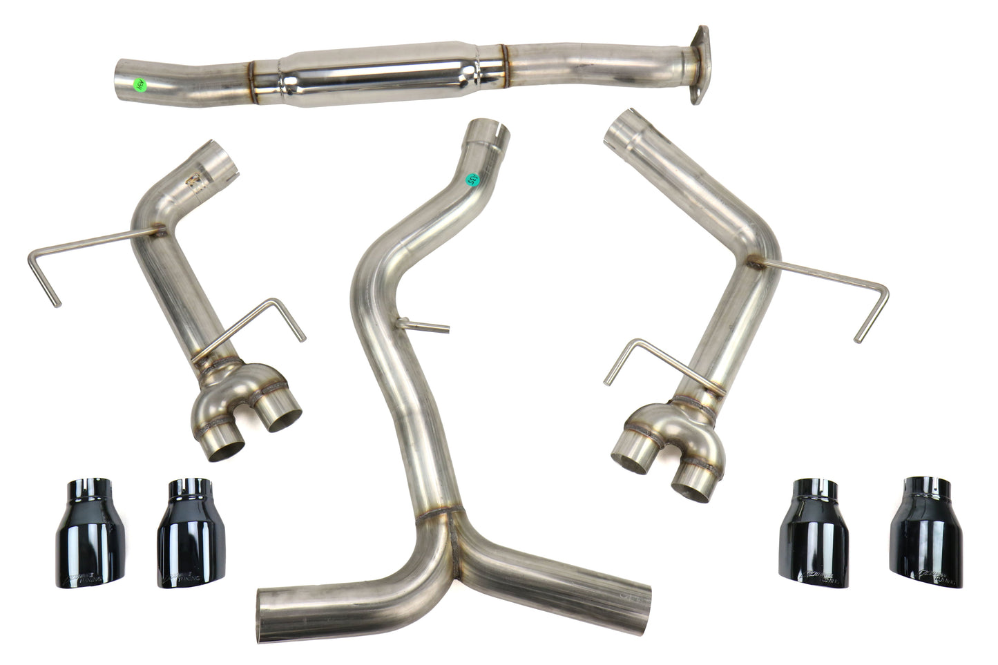 AWE Track Edition Cat-Back Exhaust (Diamond Black Tips) - 2011-2021 Subaru WRX / STI Sedan