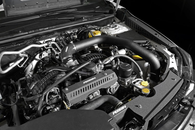 PERRIN Front Mount Intercooler Kit (Black Tubes & Silver Core) - 2022-2026 Subaru WRX