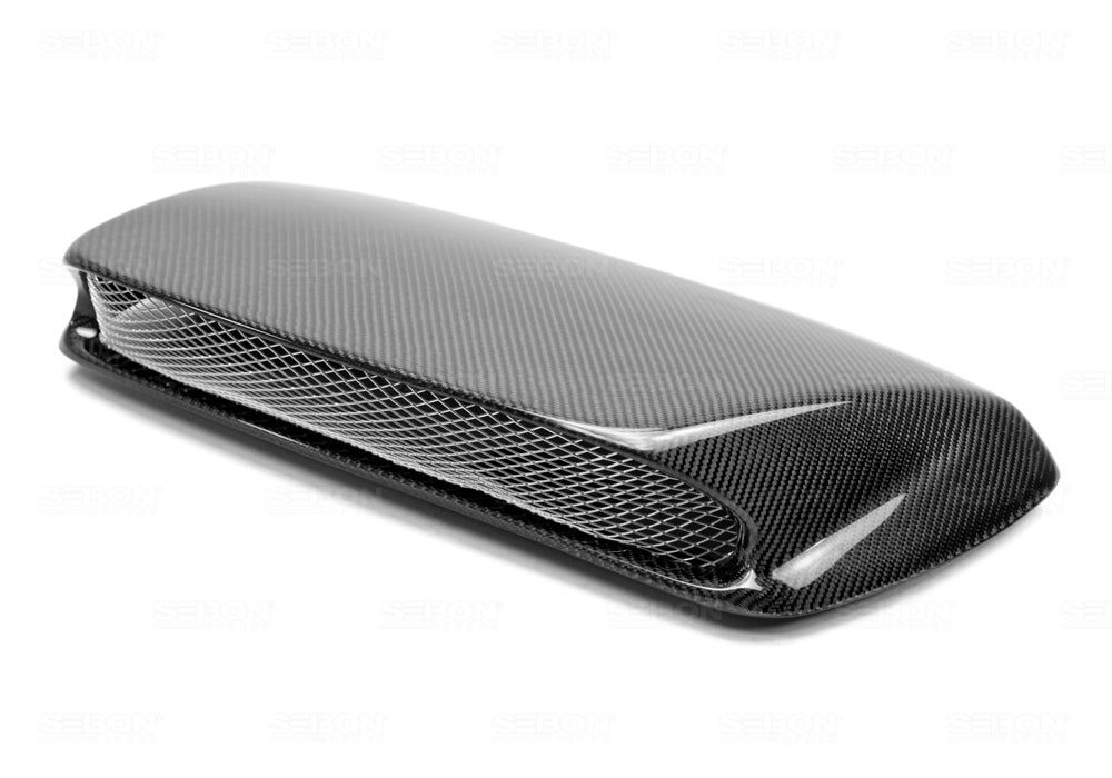 Seibon Carbon Fiber S Style Hood Scoop - 2002-2003 Subaru WRX