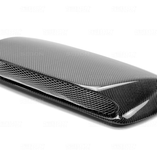Seibon Carbon Fiber S Style Hood Scoop - 2002-2003 Subaru WRX