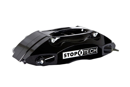 Stoptech ST-40 Big Brake Kit Front 332mm Black Slotted Rotors - 2004 Subaru STI