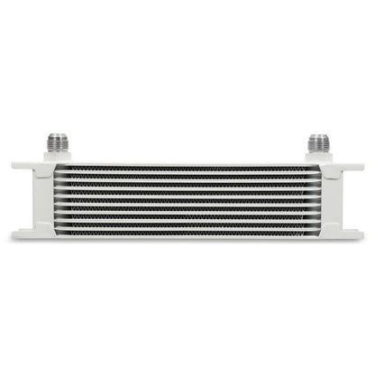 Mishimoto Universal 10 Row Oil Cooler White - Universal