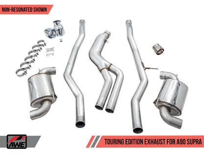 AWE Touring Edition Non-Resonated Exhaust - 2020-2024 Toyota GR Supra