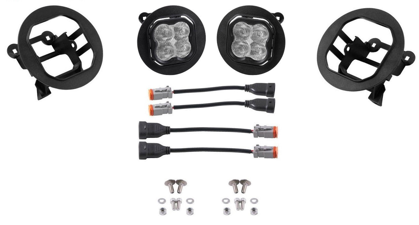 Diode Dynamics SS3 Pod Max Fog Light Kit White - 2005-2019 Subaru Outback