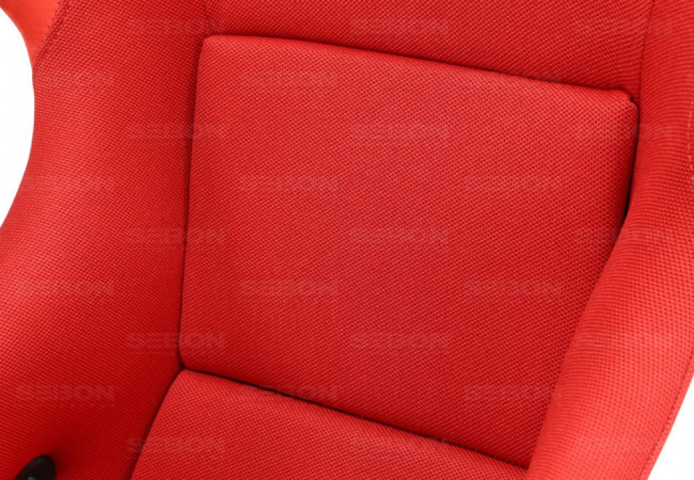 Seibon Carbon Kevlar Racing Seat Type-FC Red - Universal