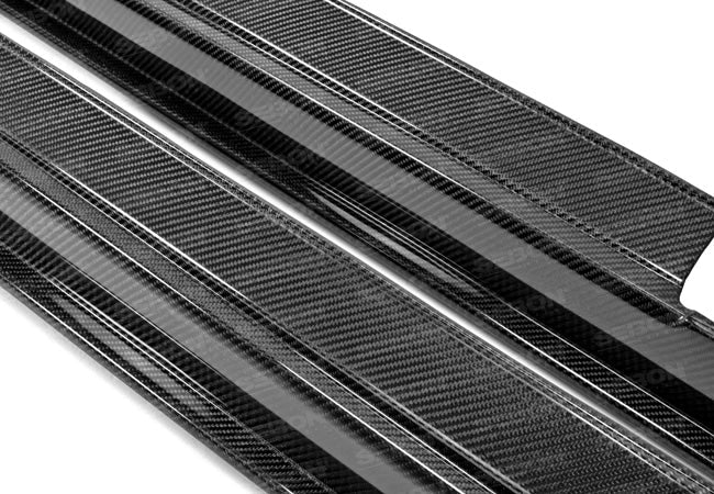 Seibon Carbon Fiber SS Style Side Skirts - 2011-2013 Nissan GT-R