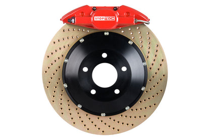 Stoptech ST-22 Big Brake Kit Rear 328mm Red Zinc Drilled Rotors - 2005-2009 Subaru Legacy GT