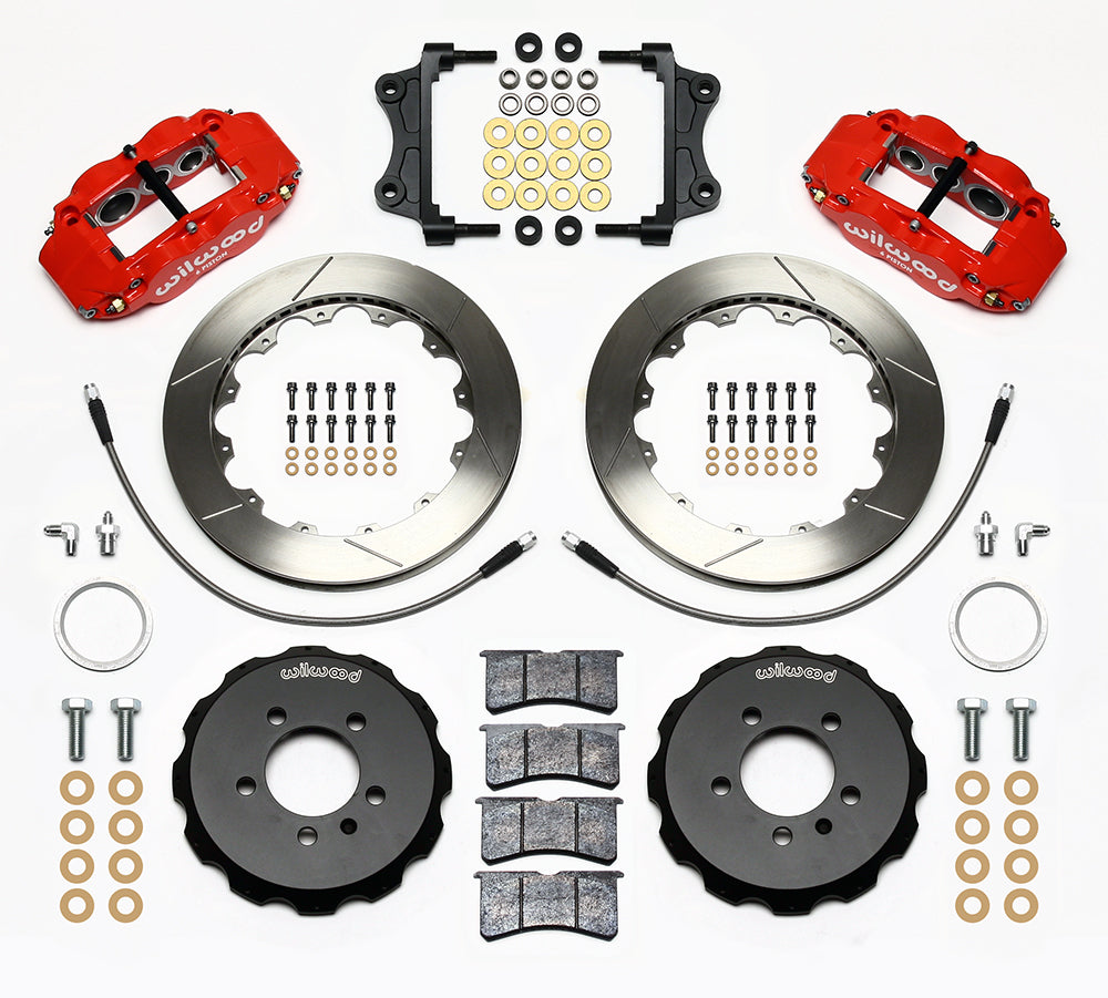 Wilwood FNSL6R 12.88in Front Kit Black - 2006-2012 Volkswagen GTI / 2006-2012 Audi A3