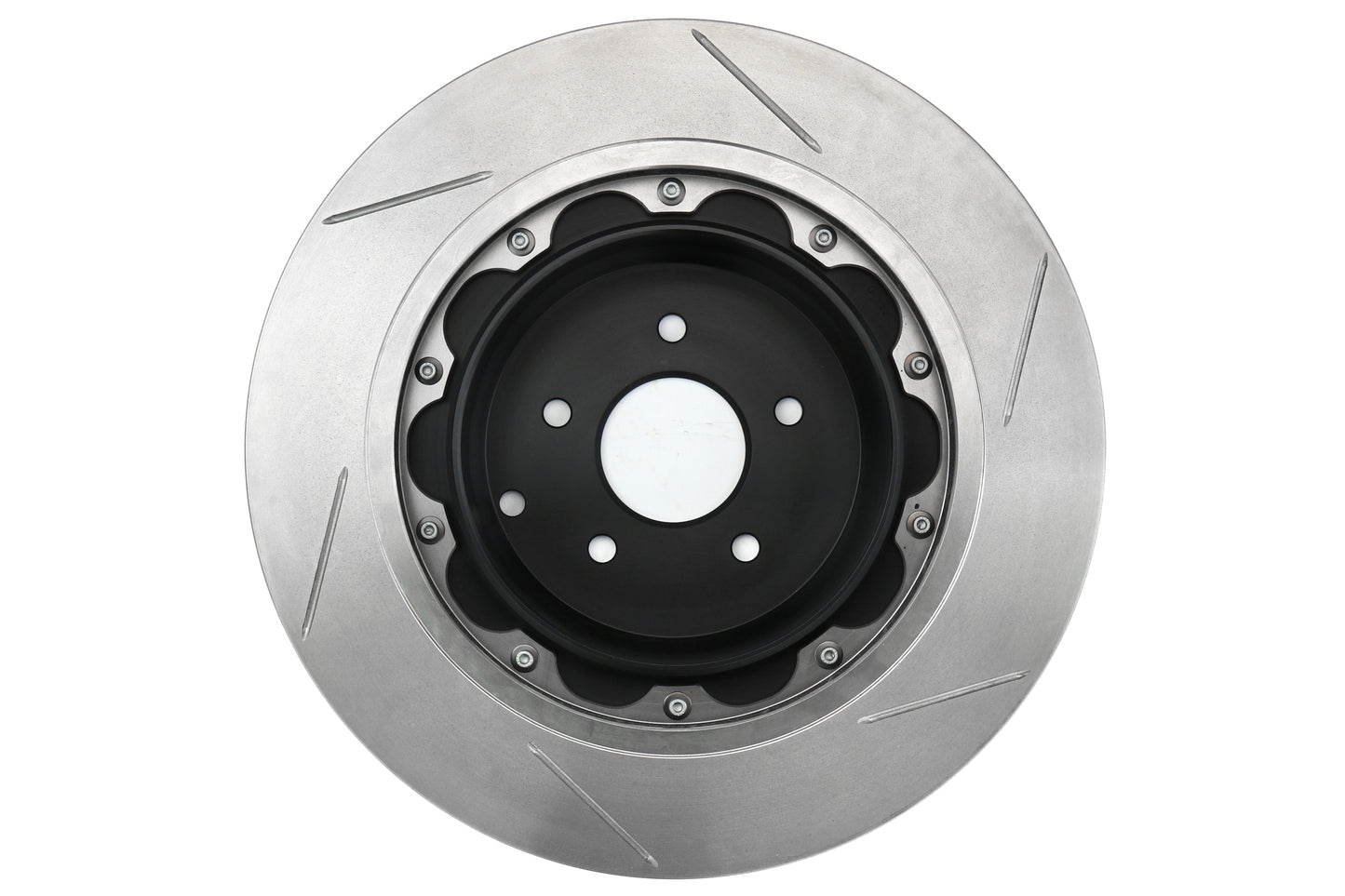 Stoptech 2 Piece AeroRotor and Hat 380x30 Slotted Front Right - 2009-2024 Nissan GT-R