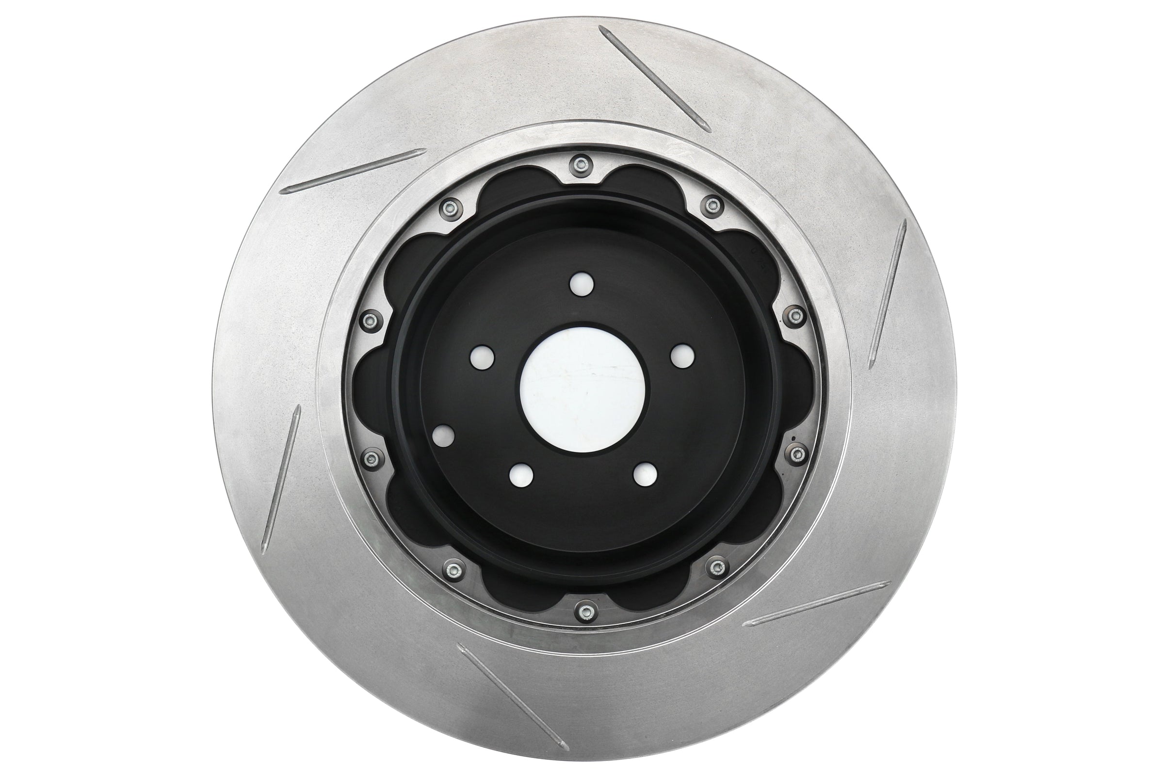 Stoptech 2 Piece AeroRotor and Hat 380x30 Slotted Front Right - 2009-2024 Nissan GT-R