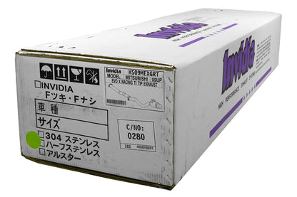 Invidia Racing Single Exit Cat Back Exhaust - Titanium Tip - 2008-2015 Mitsubishi Evo X