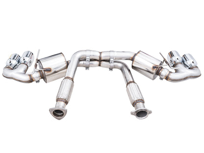 AWE Touring Edition Exhaust for C8 Corvette -- Chrome Silver Tips