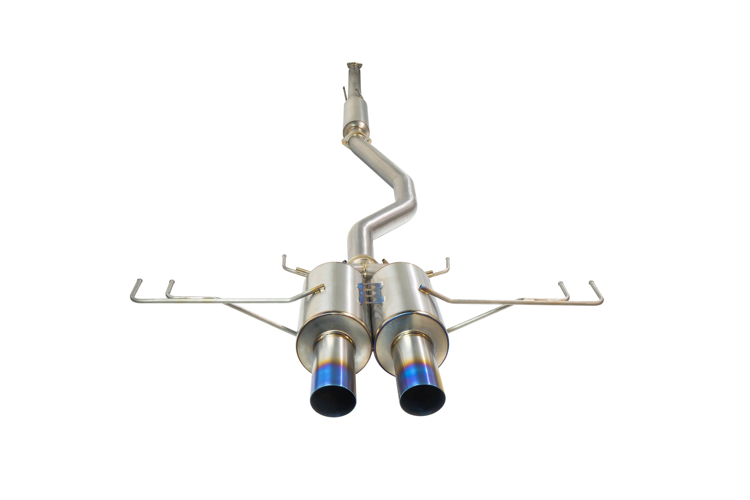 Remark Catback Exhaust Full Titanium Burnt Twin Tips - 2017-2020 Honda Civic Type R