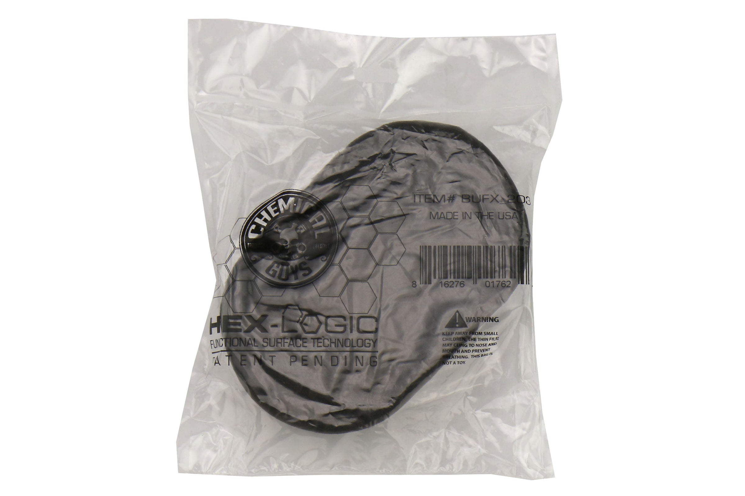 Chemical Guys Hex-Logic Hand Applicator Pad Black - Universal