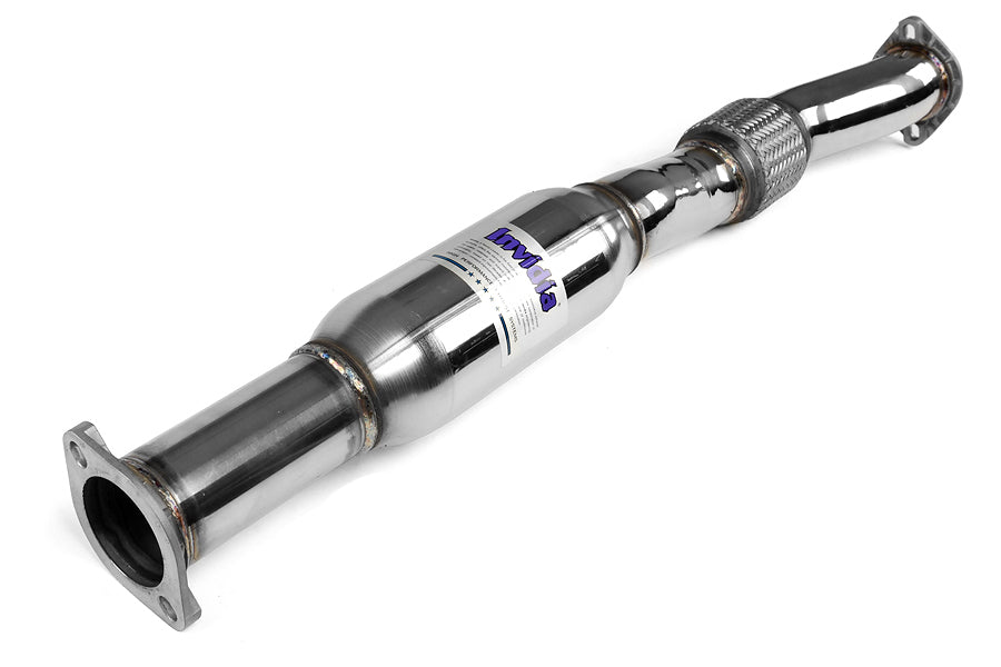 Invidia Q300 Single Exit Cat Back Exhaust - Stainless Steel Tip - 2008-2010 Subaru WRX Hatchback