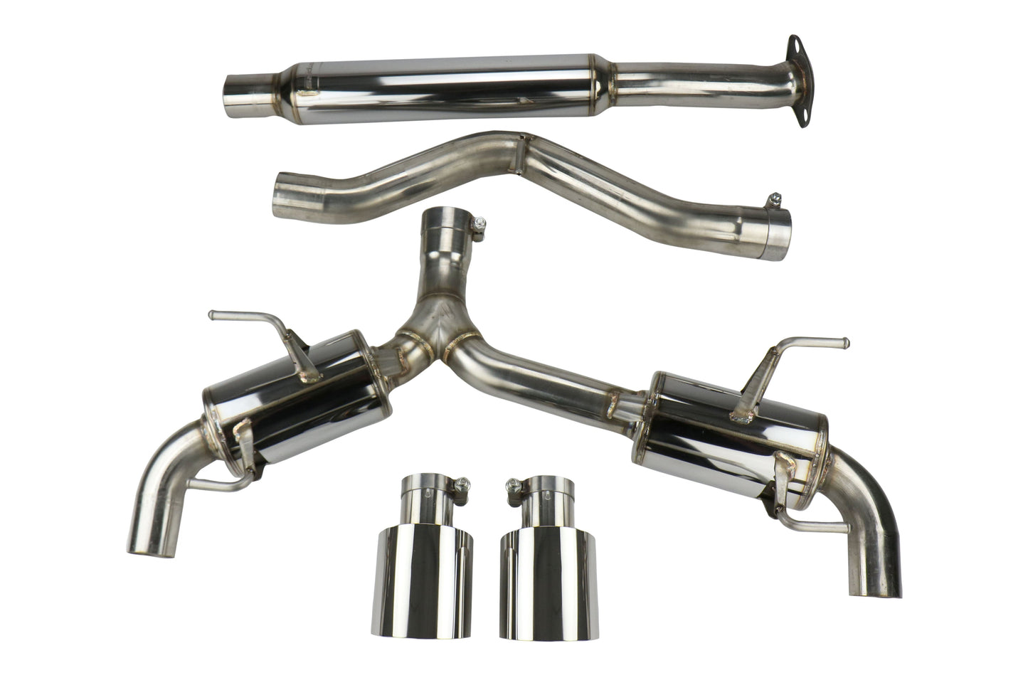 MXP Comp RS CatBack Exhaust Stainless Steel - 2013-2016 Scion FR-S / 2013-2024 Subaru BRZ / 2017-2019 Toyota 86