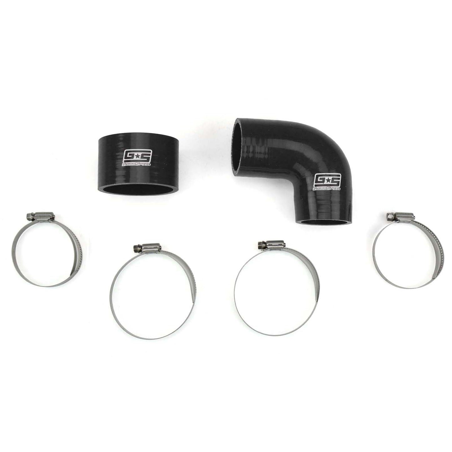 Grimmspeed Top Mount Intercooler Silicone Coupler Kit Black - Subaru Models (inc. 2002-2007 WRX / 2004+ STI)