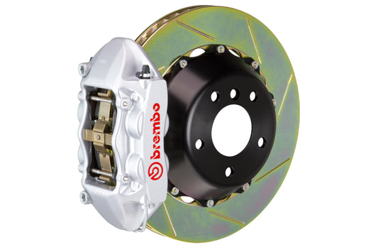 Brembo GT-R Systems 4 Piston Rear Big Brake Kit Silver Slotted Rotors - 2015-2017 Ford Mustang EcoBoost