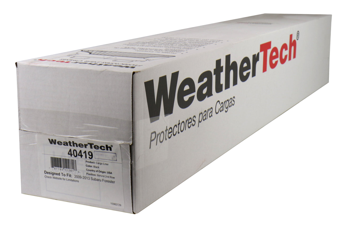 Weathertech Cargo Liners Black - 2009-2014 Subaru Forester