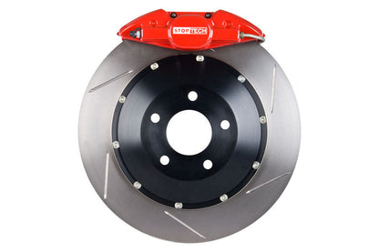Stoptech ST-22 Big Brake Kit Rear 328mm Red Slotted Rotors - 2002-2007 Subaru WRX