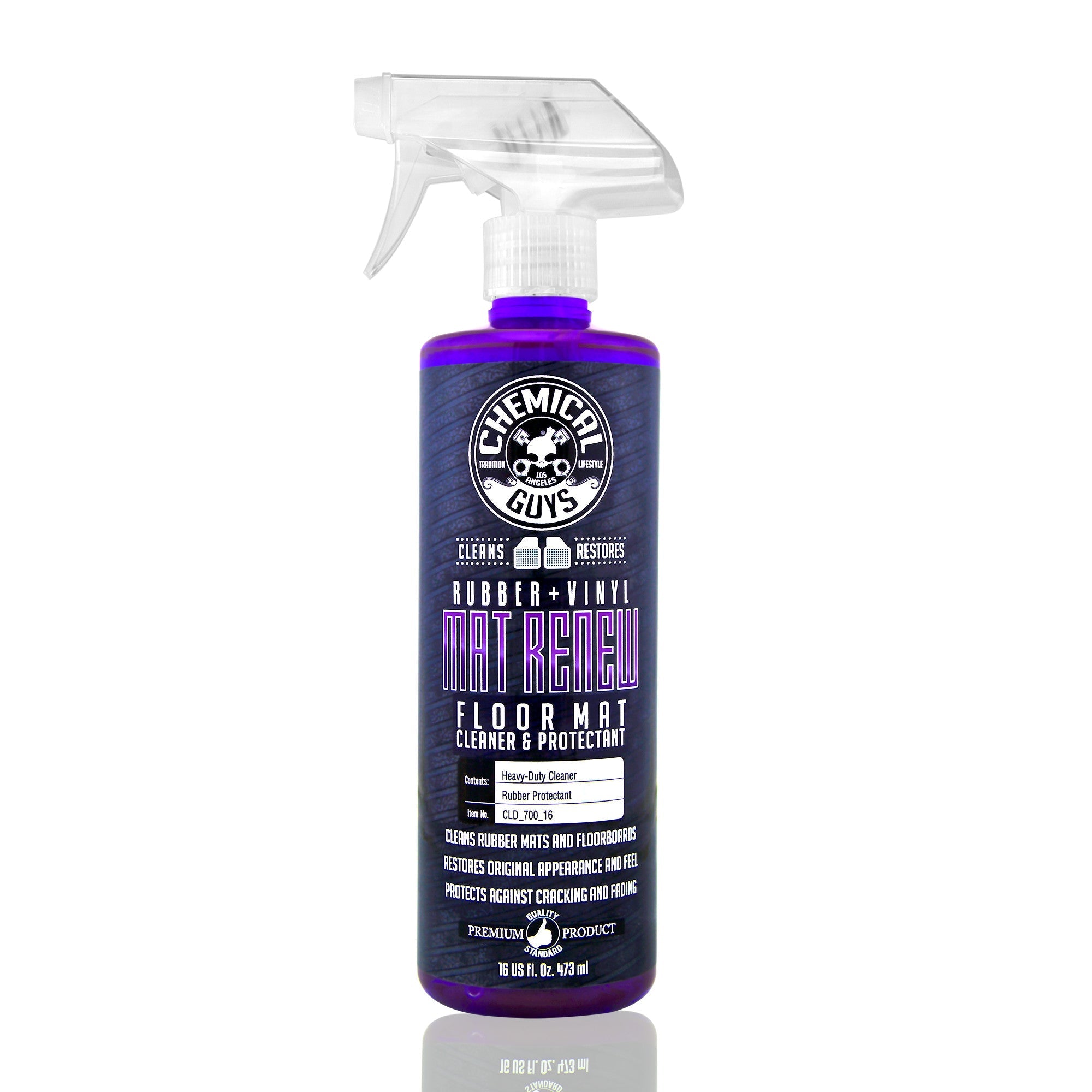 Chemical Guys Mat Renew Rubber and Vinyl Floor Mat Cleaner And Protectant (16 oz) - Universal