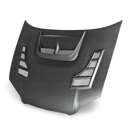 Seibon Dry Carbon Fiber CW Style Hood - 2004-2005 Subaru WRX / STI