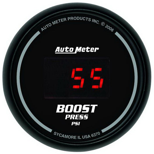 Autometer Sport-Comp Digital Boost Gauge Red LED 52mm - Universal