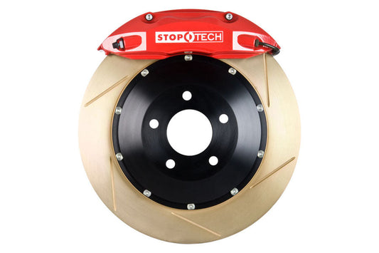 Stoptech ST-40 Big Brake Kit Front 332mm Red Zinc Slotted Rotor - 1998-2001 Subaru Impreza 2.5RS