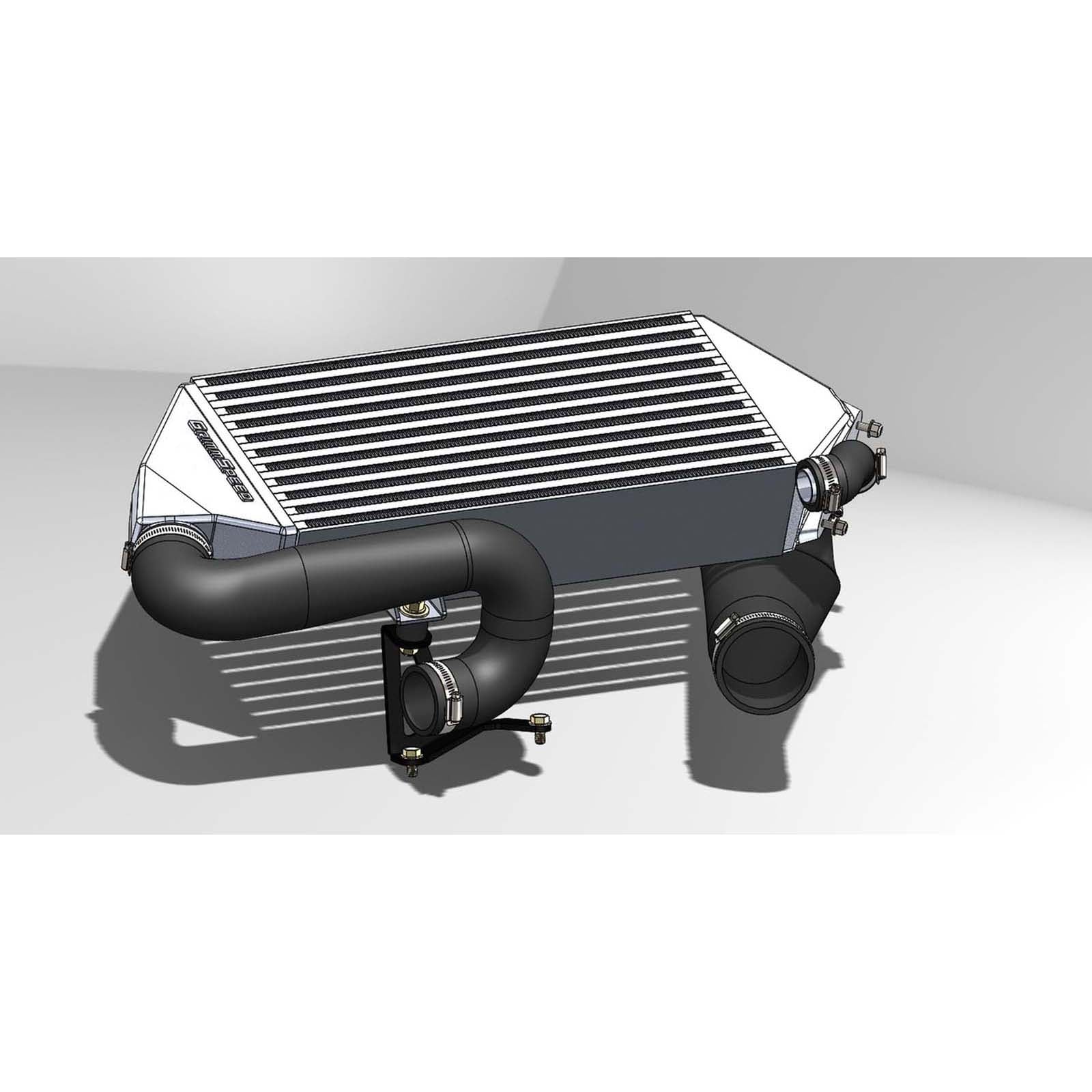 GrimmSpeed Top Mount Intercooler Turbo Outlet Hose Black - 2008-2014 Subaru WRX / 2005-2009 Legacy GT