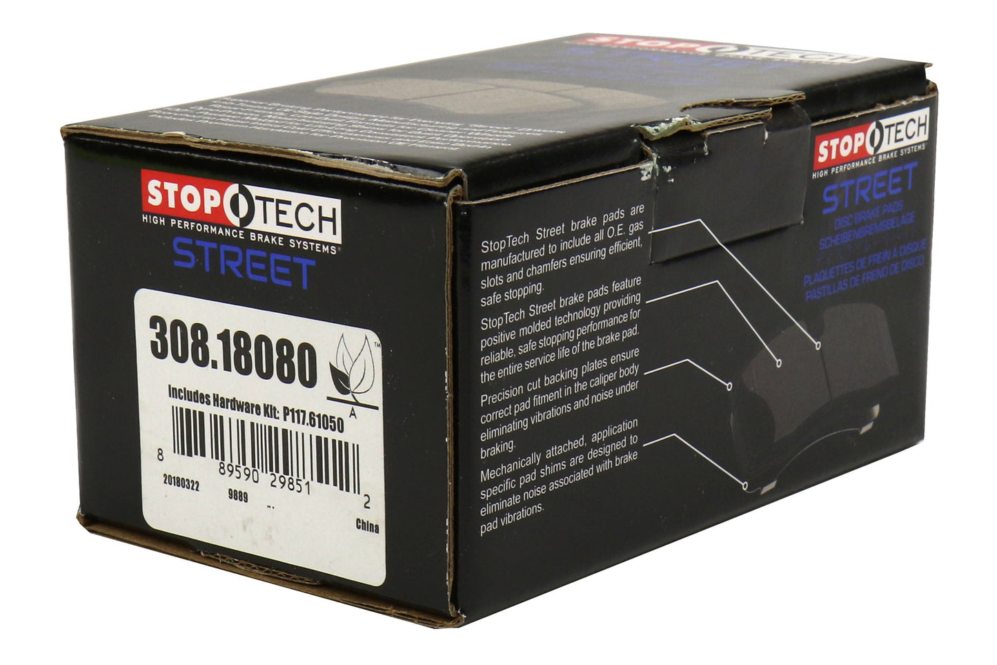 StopTech Street Brake Pads Rear - Subaru Models (inc. 2015-2021 WRX w/ Eyesight)